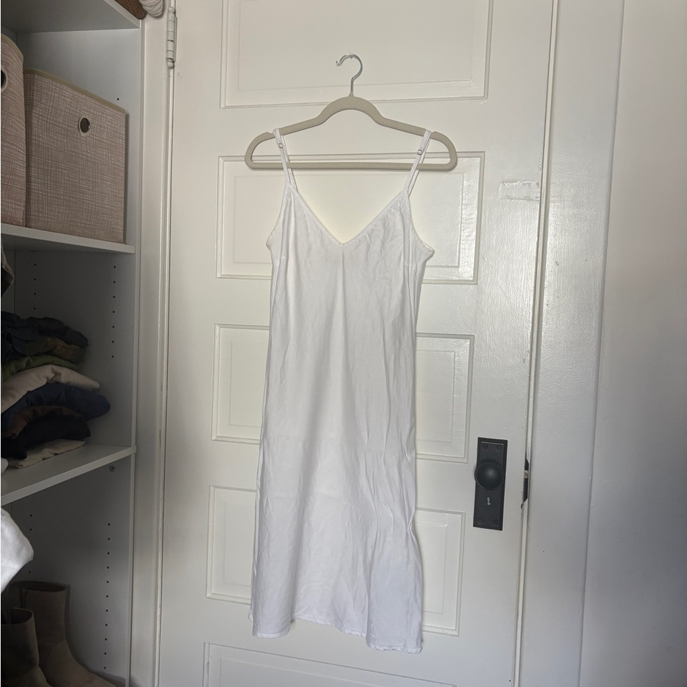 Elegant White Slip Dress